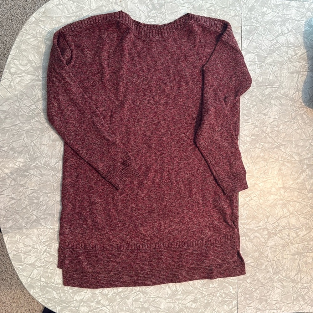 Old Navy Purple Heathered Long Sleeve Sweater